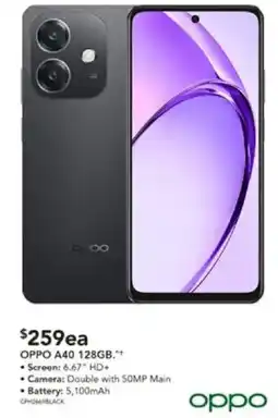 Harvey Norman OPPO A40 128GB offer