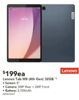 Harvey Norman Lenovo Tab M8 (4th Gen) 32GB offer