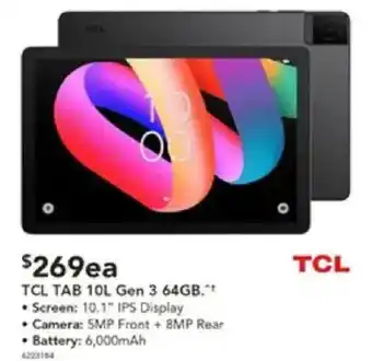 Harvey Norman TCL TAB 10L Gen 3 64GB offer