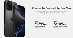 Harvey Norman iPhone 16 Pro Max offer