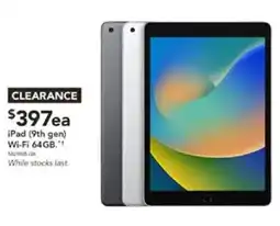 Harvey Norman iPad (9th gen) Wi-Fi 64GB offer