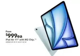 Harvey Norman iPad Air 11 with M2 Chip offer