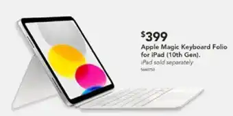 Harvey Norman Apple Magic Keyboard Folio for iPad 10th Gen) offer