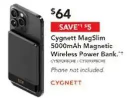 Harvey Norman Cygnett MagSlim 5000mAh Magnetic Wireless Power Bank offer