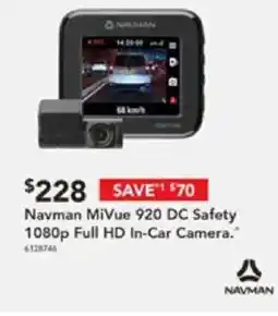 Harvey Norman Navman MiVue 920 DC Safety 1080p Full HD In-Car Camera offer