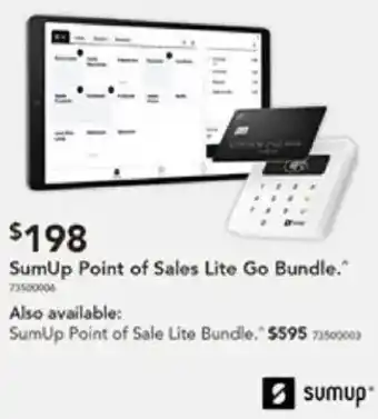 Harvey Norman SumUp Point of Sales Lite Go Bundle offer