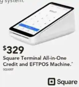 Harvey Norman Square Terminal All-in-One Credit and EFTPOS Machine offer