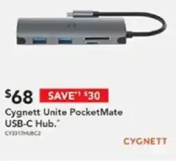 Harvey Norman Cygnett Unite PocketMate USB-C Hub CY2317UBCZ offer