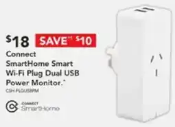 Harvey Norman Connect SmartHome Smart Wi-Fi Plug Dual USB offer