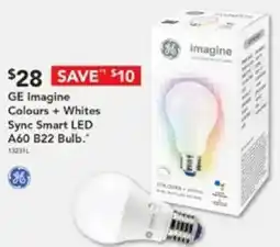 Harvey Norman GE Imagine Colours + Whites Sync Smart LED A60 B22 Bulb offer