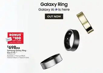 Harvey Norman Samsung Galaxy Ring offer