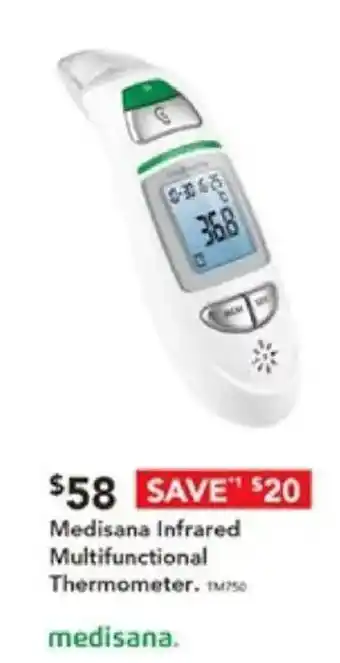 Harvey Norman Medisana Infrared Multifunctional Thermometer offer