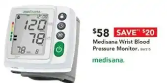 Harvey Norman Medisana Wrist Blood Pressure Monitor offer