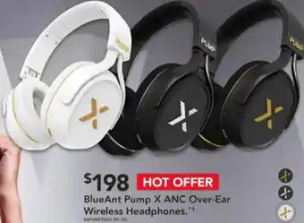 Harvey Norman BlueAnt Pump X ANC Over-Ear Wireless Headphones offer