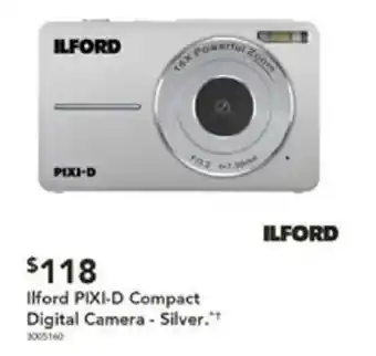 Harvey Norman Ilford PIXI-D Compact Digital Camera Silver offer