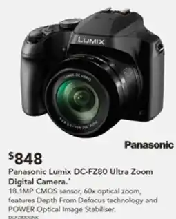 Harvey Norman Panasonic Lumix DC-FZ80 Ultra Zoom Digital Camera offer