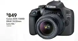 Harvey Norman Canon EOS 1500D DSLR 18-55mm Lens Kit offer