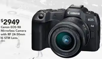 Harvey Norman Canon EOS R8 Mirrorless Camera with RF 24-50mm IS STM Lens offer