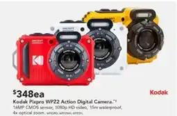 Harvey Norman Kodak Pixpro WPZ2 Action Digital Camera offer