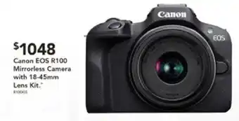 Harvey Norman Canon EOS R100 Mirrorless Camera offer