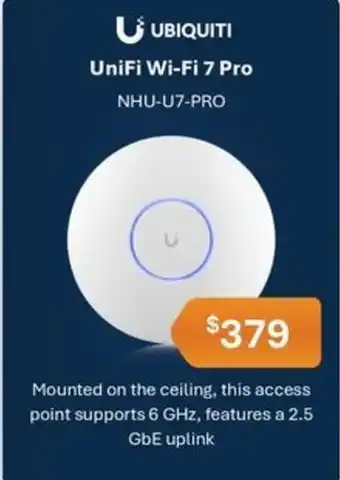 Leader Computers Ubiquiti UniFi Wi-Fi 7 Pro offer