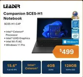 Leader Computers Leader Companion SCE5-H1 Notebook offer