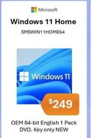 Leader Computers Windows 11 Hom OEM 64-bit English 1 Pack DVD offer