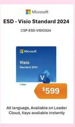 Leader Computers ESD - Visio Standard 2024 ESD offer