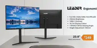 Leader Computers 23.8'' MNLE-LM24-B201A offer