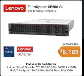 Leader Computers ThinkSystem SR650 V3 offer