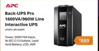 Leader Computers Back-UPS Pro offer