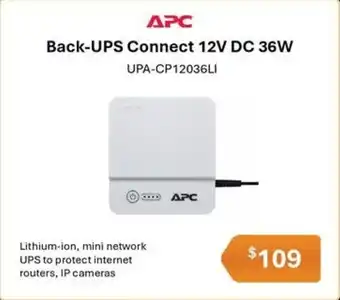 Leader Computers Back-UPS Connect 12V DC 36W offer