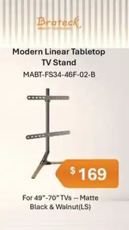 Leader Computers Modern Linear Tabletop TV Stand offer