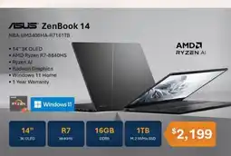 Leader Computers Asus ZenBook 14 offer