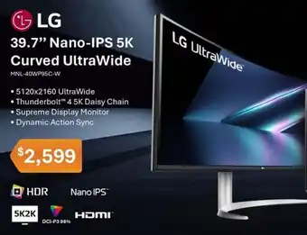 Leader Computers 39.7" Nano-IPS 5K Curved UltraWide offer