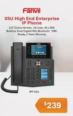 Leader Computers X5U High End Enterprise IP Phone offer