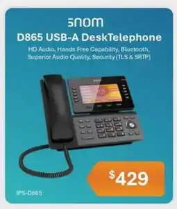 Leader Computers D865 USB-A DeskTelephone offer