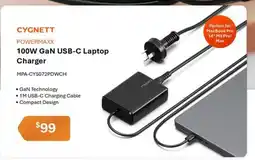 Leader Computers Cygnett 100W GaN USB-C Laptop Charger offer