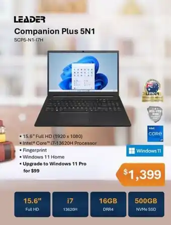 Leader Computers Leader Companion Plus 5N1 offer