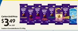 Campbells Wholesale Cadbury Chocolate Blocks offer