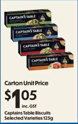 Campbells Wholesale Captains Table Biscuits Selected Varieties offer