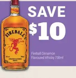 Super Cellars Fireball Cinnamon Flavoured Whisky offer