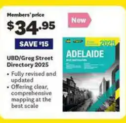 RAA UBD/Greg Street Directory 2025 offer