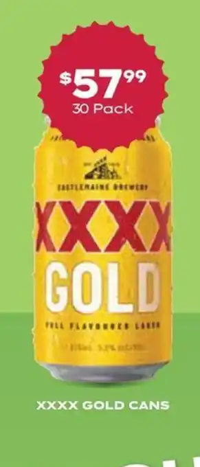 Thirsty Camel XXXX Gold Cans offer