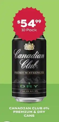 Thirsty Camel Canadian Club 6% Premium & Dry offer