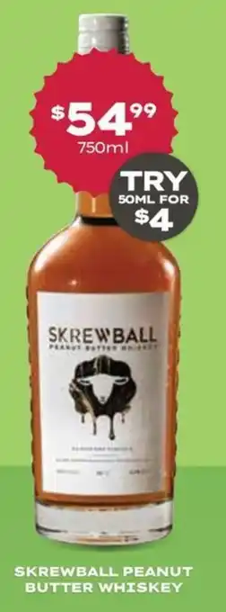 Thirsty Camel Skrewball Peanut Butter Whiskey offer