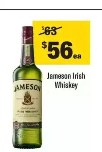 Liquorland Jameson Irish Whiskey offer