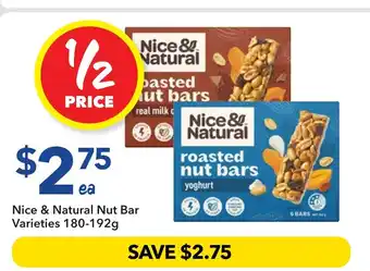 Ritchies Nice & Natural Nut Bar Varieties offer