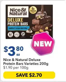 Ritchies Nice & Natural Deluxe Protein Bars Varieties offer