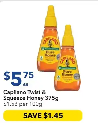 Ritchies Capilano Twist & Squeeze Honey offer